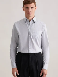 Seidensticker Herren Business Hemd - Regular Fit in grau