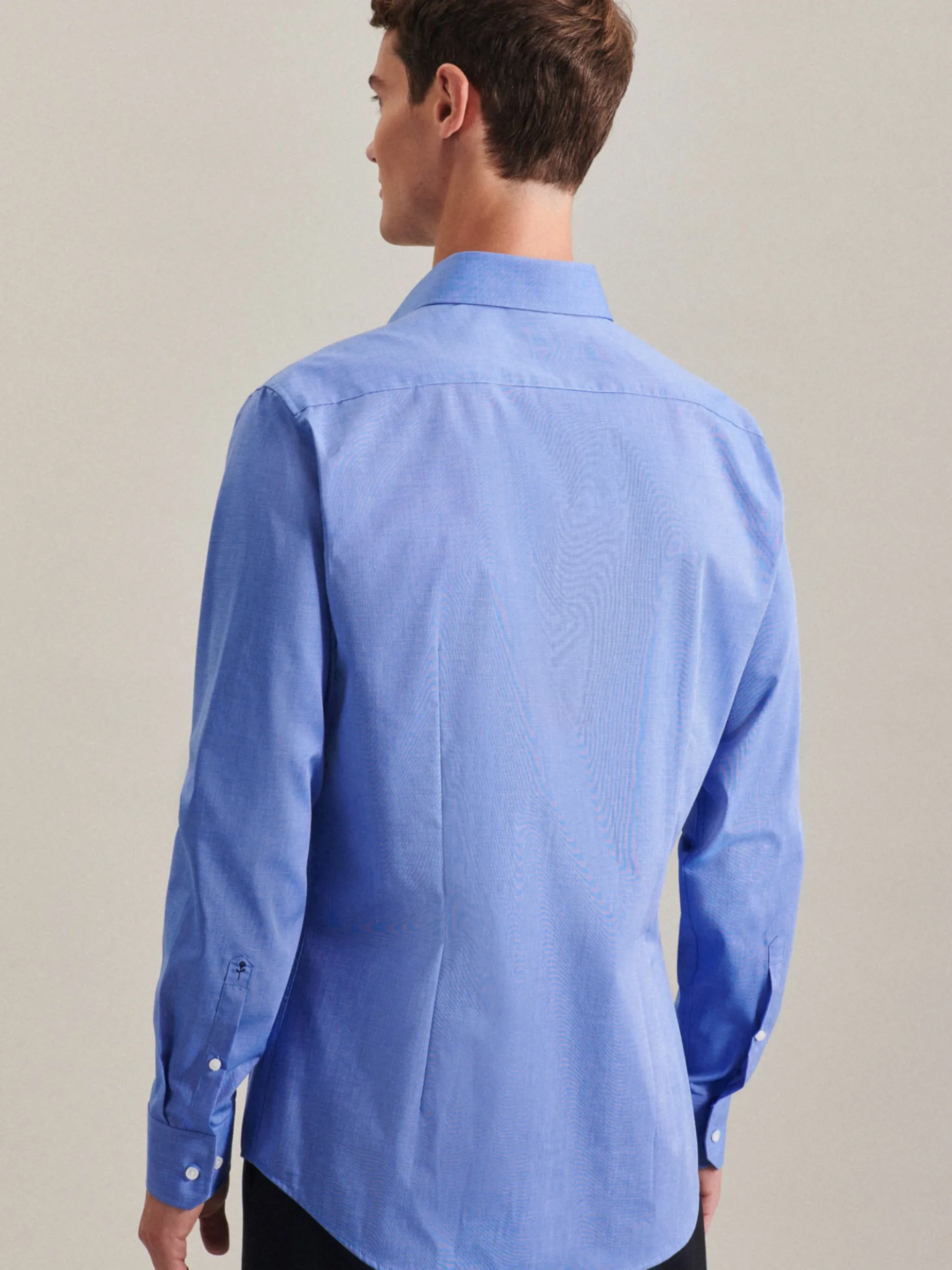 Seidensticker Herren Business Hemd - Slim Fit in blau