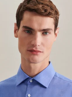 Seidensticker Herren Business Hemd - Slim Fit in blau
