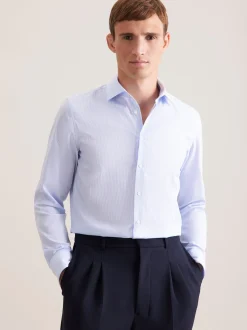 Seidensticker Herren Business Hemd - Slim Fit in hellblau