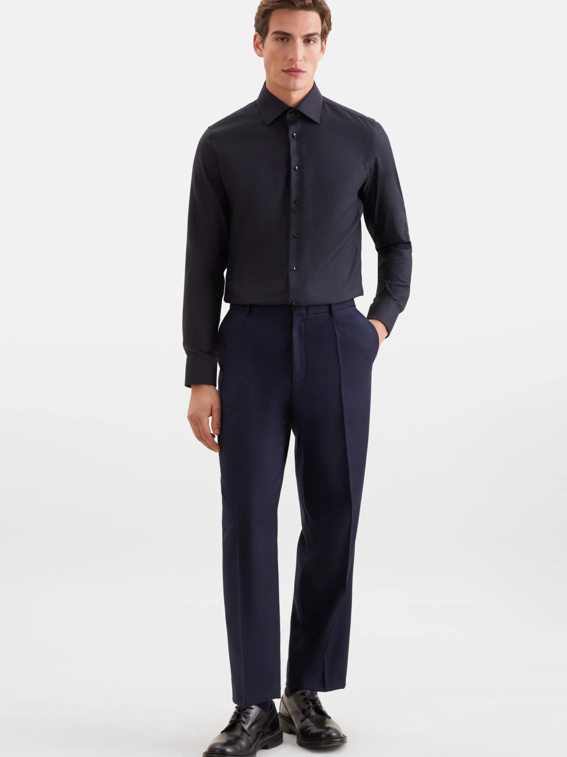 Seidensticker Herren Business Hemd - Shaped Fit in schwarz