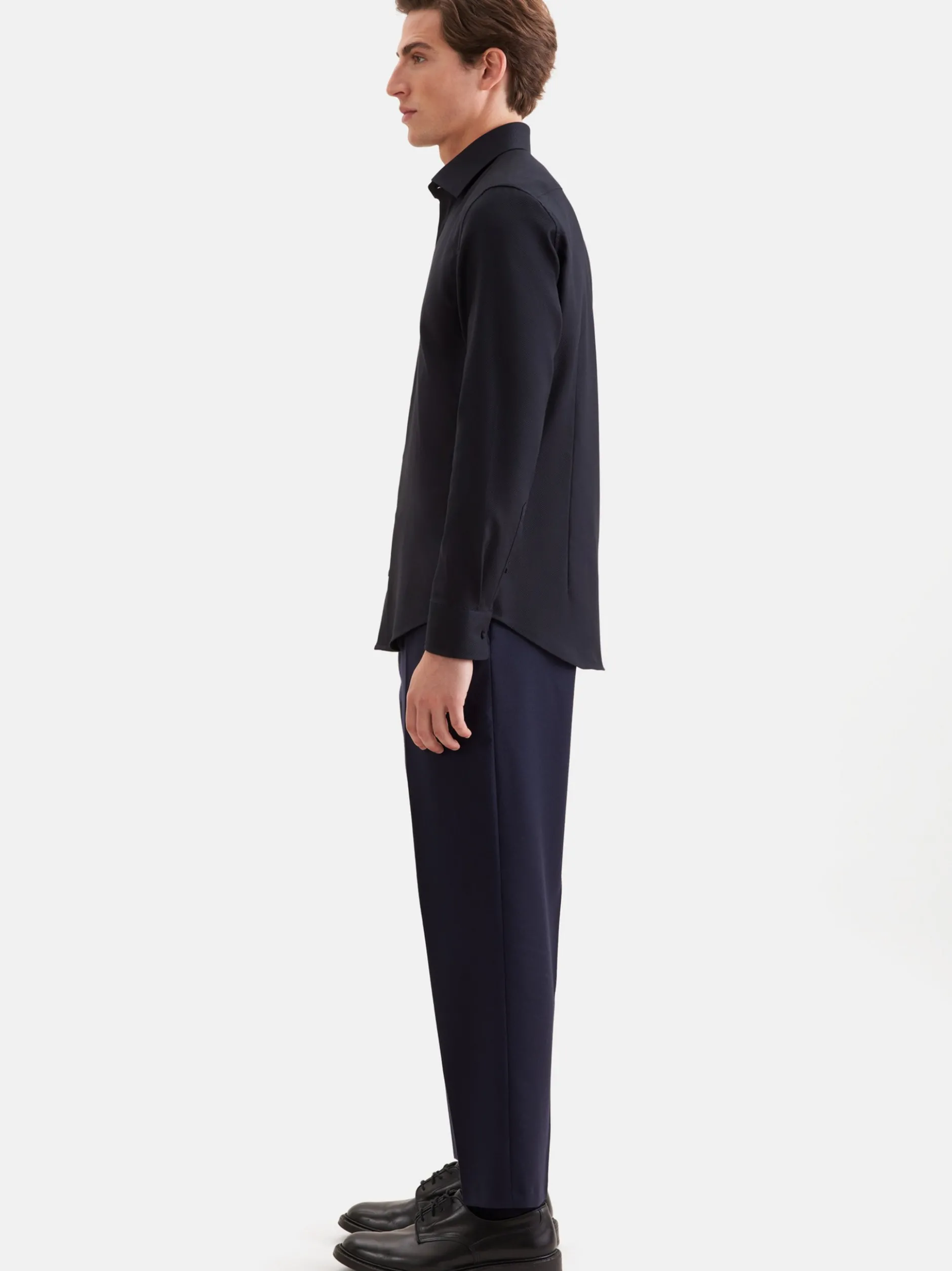 Seidensticker Herren Business Hemd - Shaped Fit in schwarz