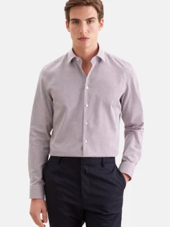 Seidensticker Herren Business Hemd - Slim Fit in rot