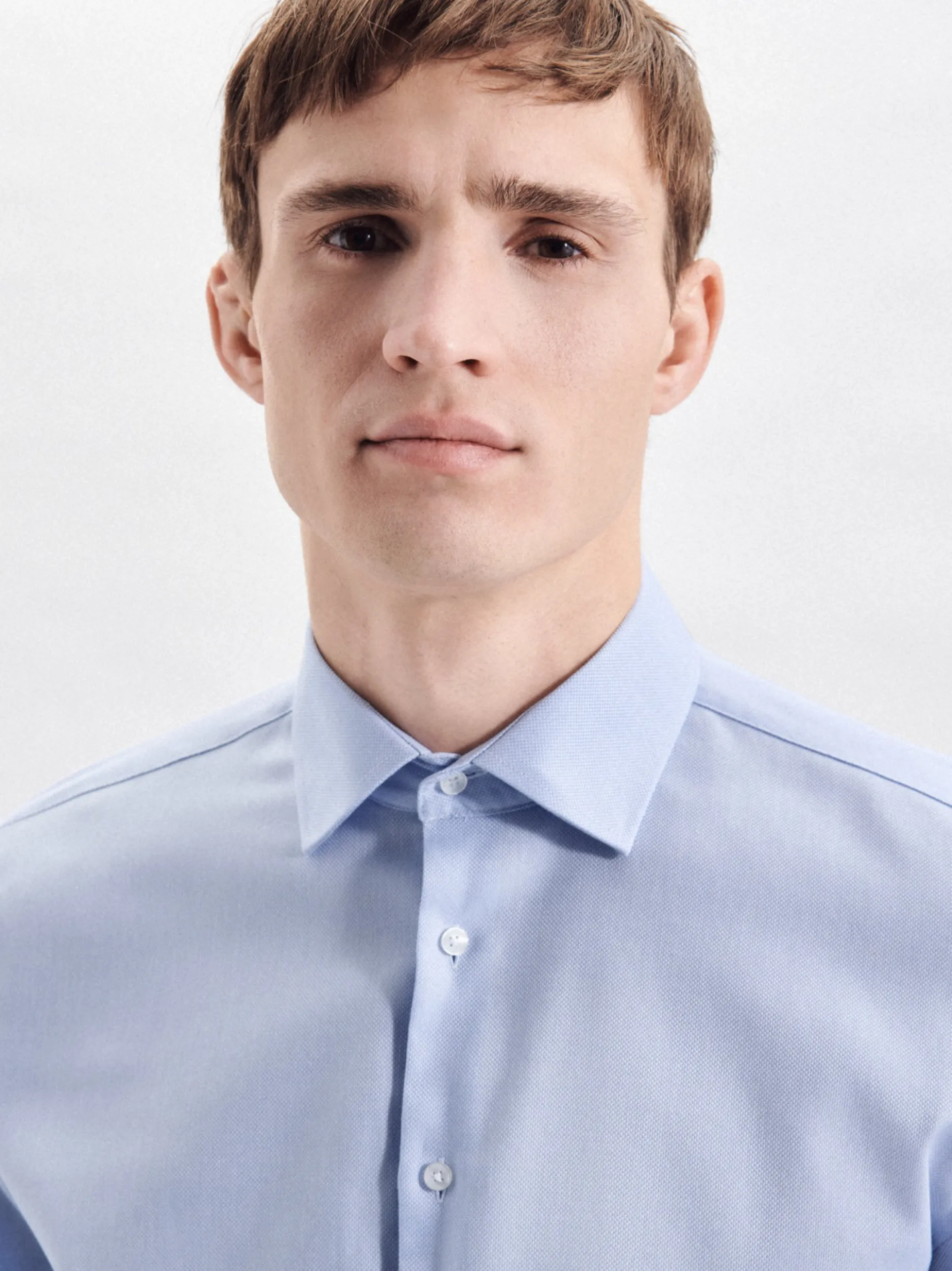 Seidensticker Herren Business Hemd - Slim Fit in hellblau