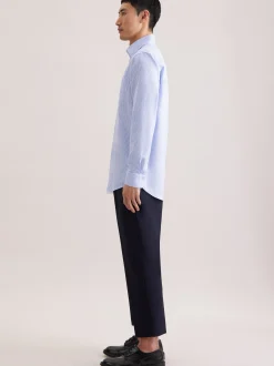 Seidensticker Herren Business Hemd - Regular Fit in blau