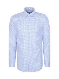 Seidensticker Herren Business Hemd - Regular Fit in blau