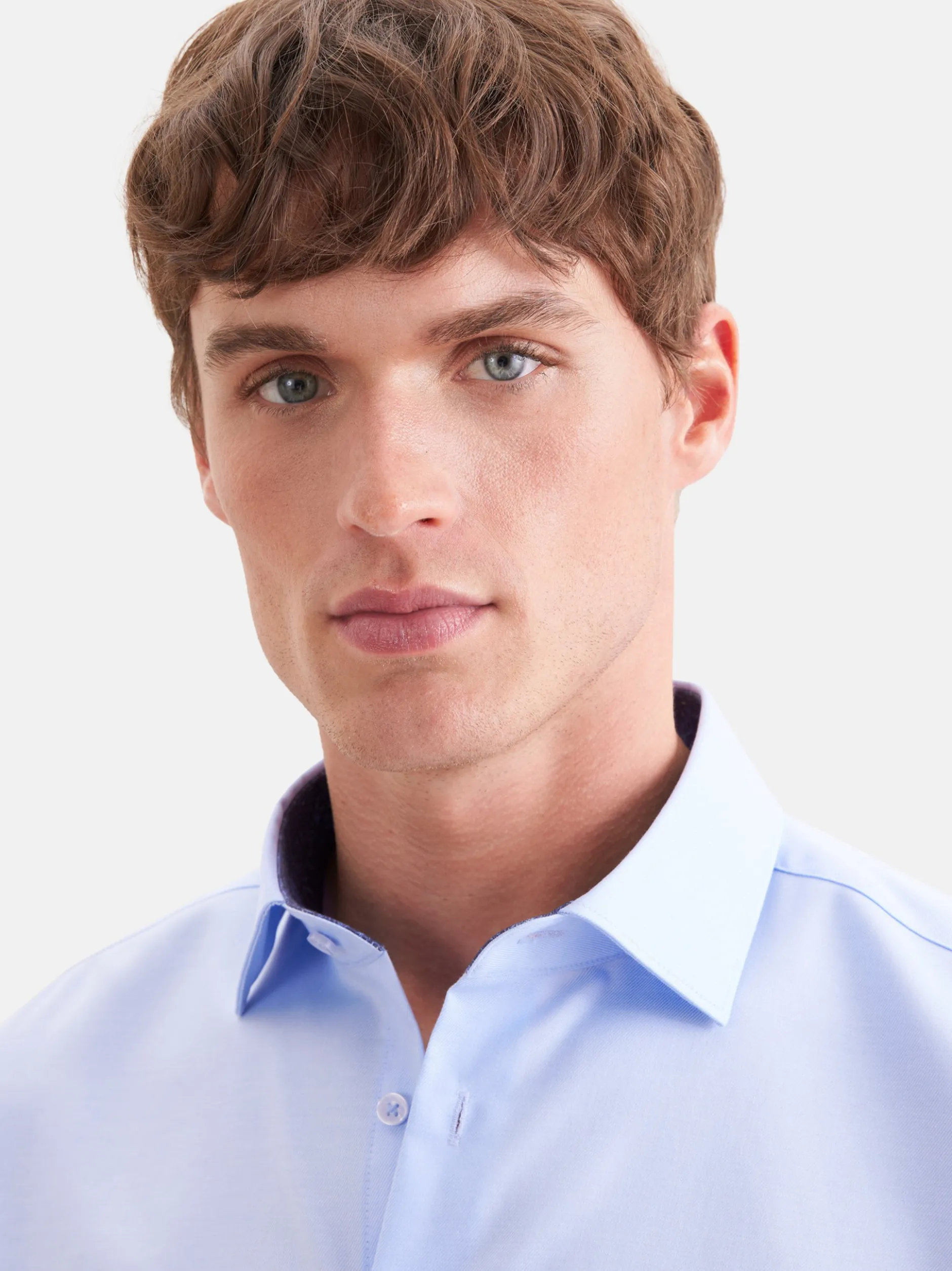 Seidensticker Herren Business Hemd - Slim Fit in blau