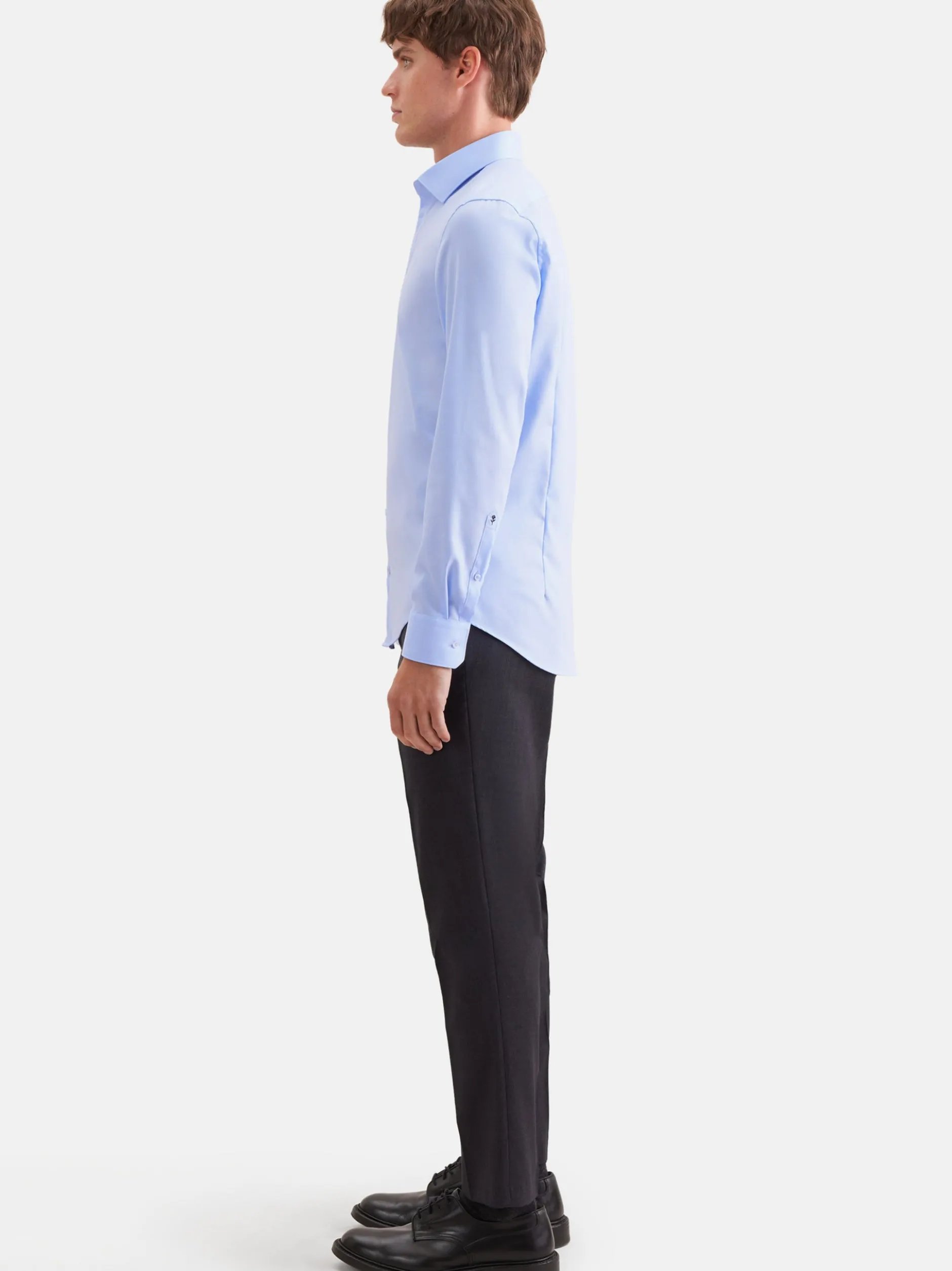 Seidensticker Herren Business Hemd - Slim Fit in blau