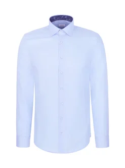 Seidensticker Herren Business Hemd - Slim Fit in blau