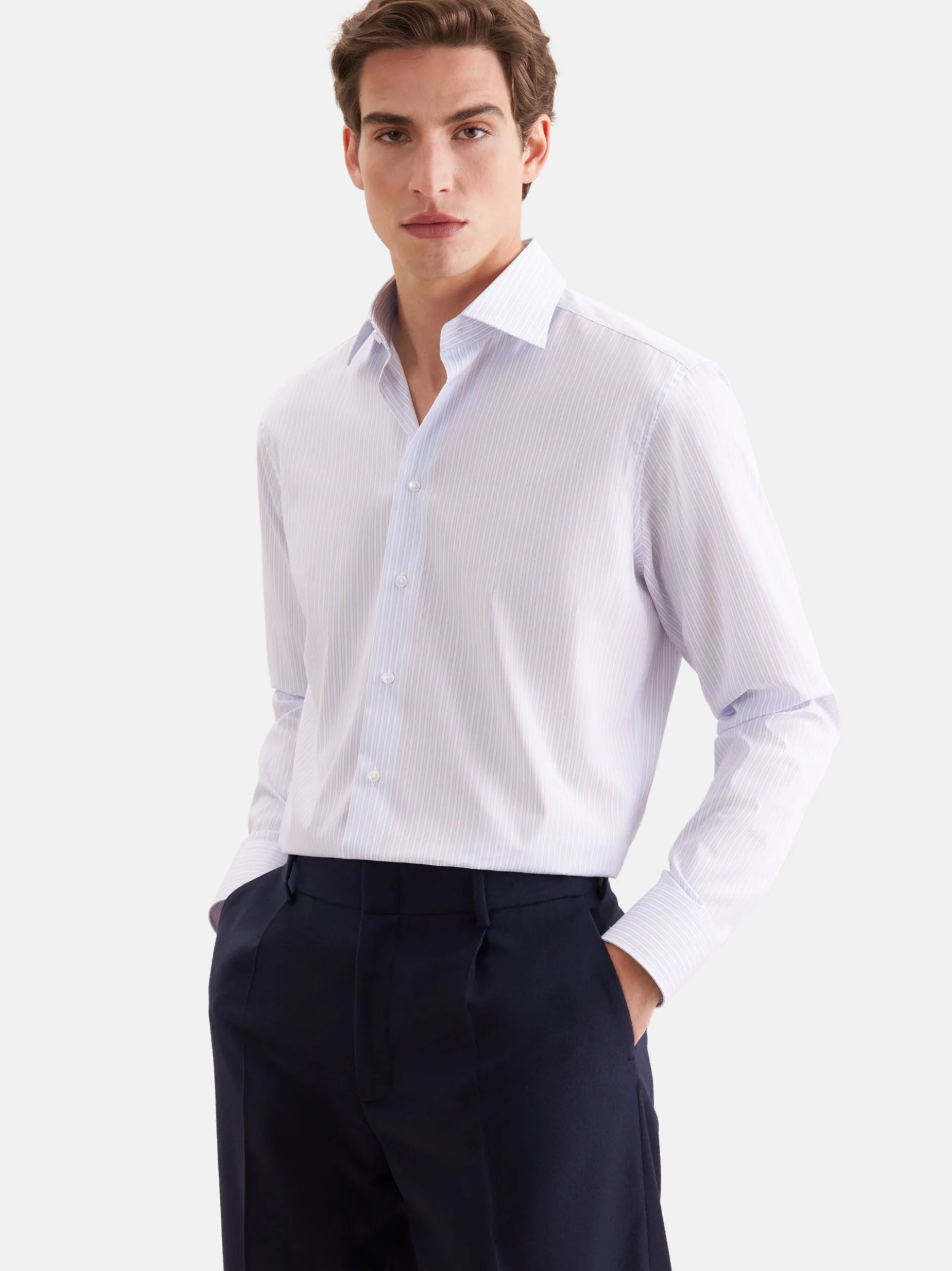 Seidensticker Herren Business Hemd - Regular Fit in hellblau