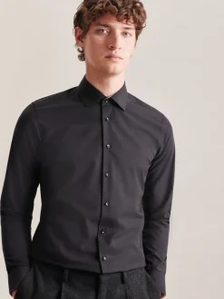 Seidensticker Herren Business Hemd - X-Slim Fit in schwarz