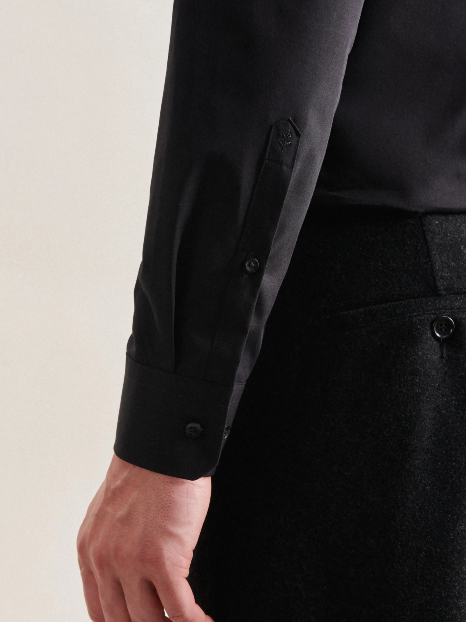 Seidensticker Herren Business Hemd - X-Slim Fit in schwarz
