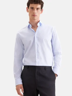 Seidensticker Herren Business Hemd - Regular Fit in hellblau