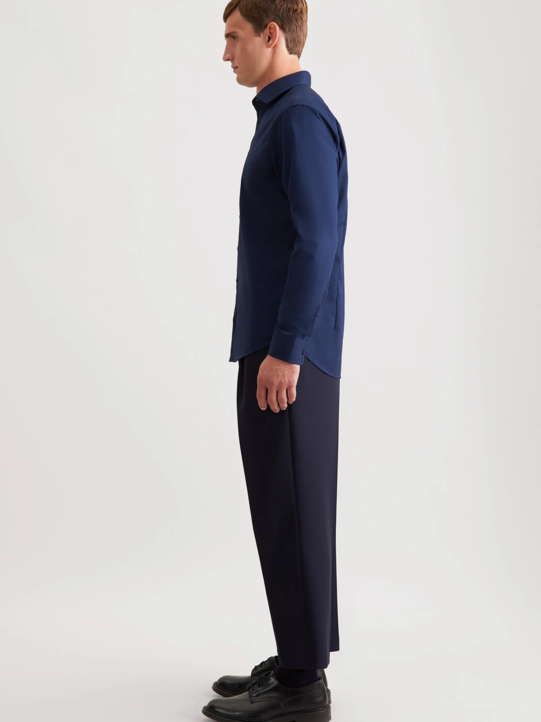 Seidensticker Herren Business Hemd - Shaped Fit in marine