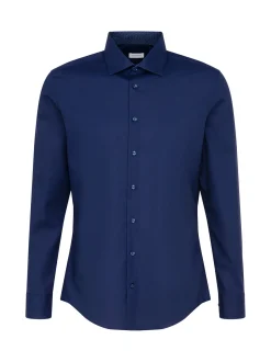 Seidensticker Herren Business Hemd - Shaped Fit in marine