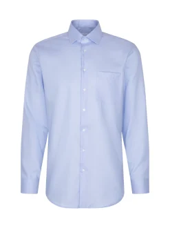 Seidensticker Herren Business Hemd - Regular Fit in blau