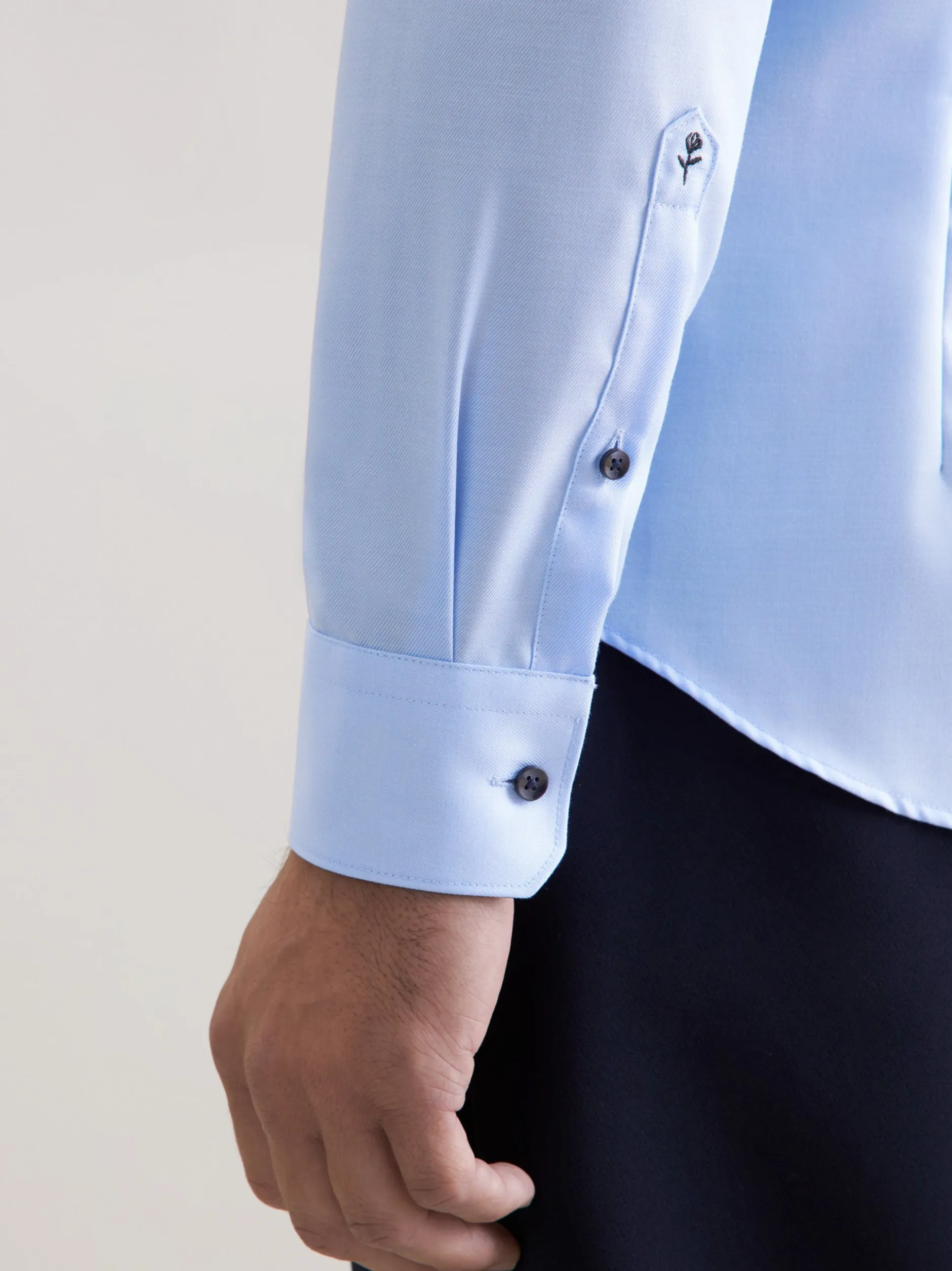 Seidensticker Herren Business Hemd - Shaped Fit in hellblau