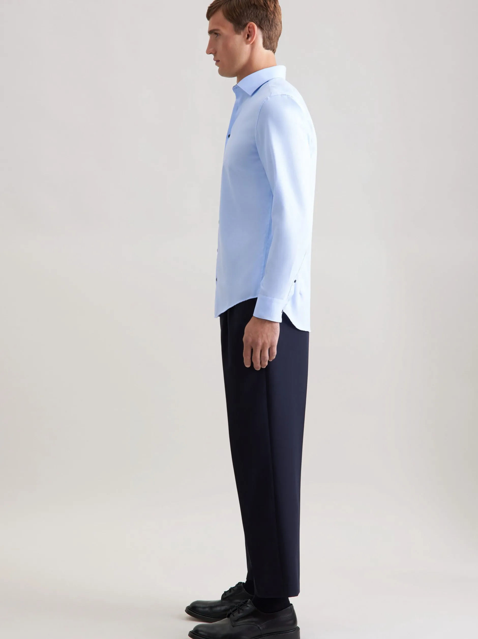 Seidensticker Herren Business Hemd - Shaped Fit in hellblau
