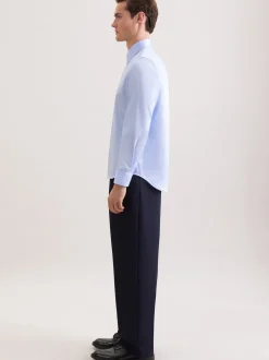 Seidensticker Herren Business Hemd - Straight Fit in hellblau