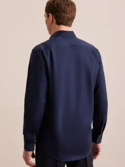 Seidensticker Herren Business Hemd - Regular Fit in blau