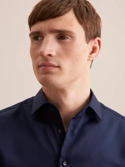 Seidensticker Herren Business Hemd - Regular Fit in blau
