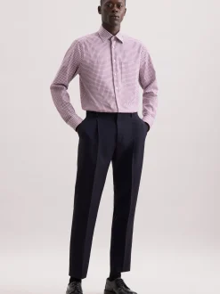 Seidensticker Herren Business Hemd - Regular Fit in purple