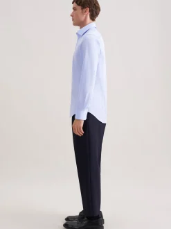 Seidensticker Herren Business Hemd - Slim Fit in blau