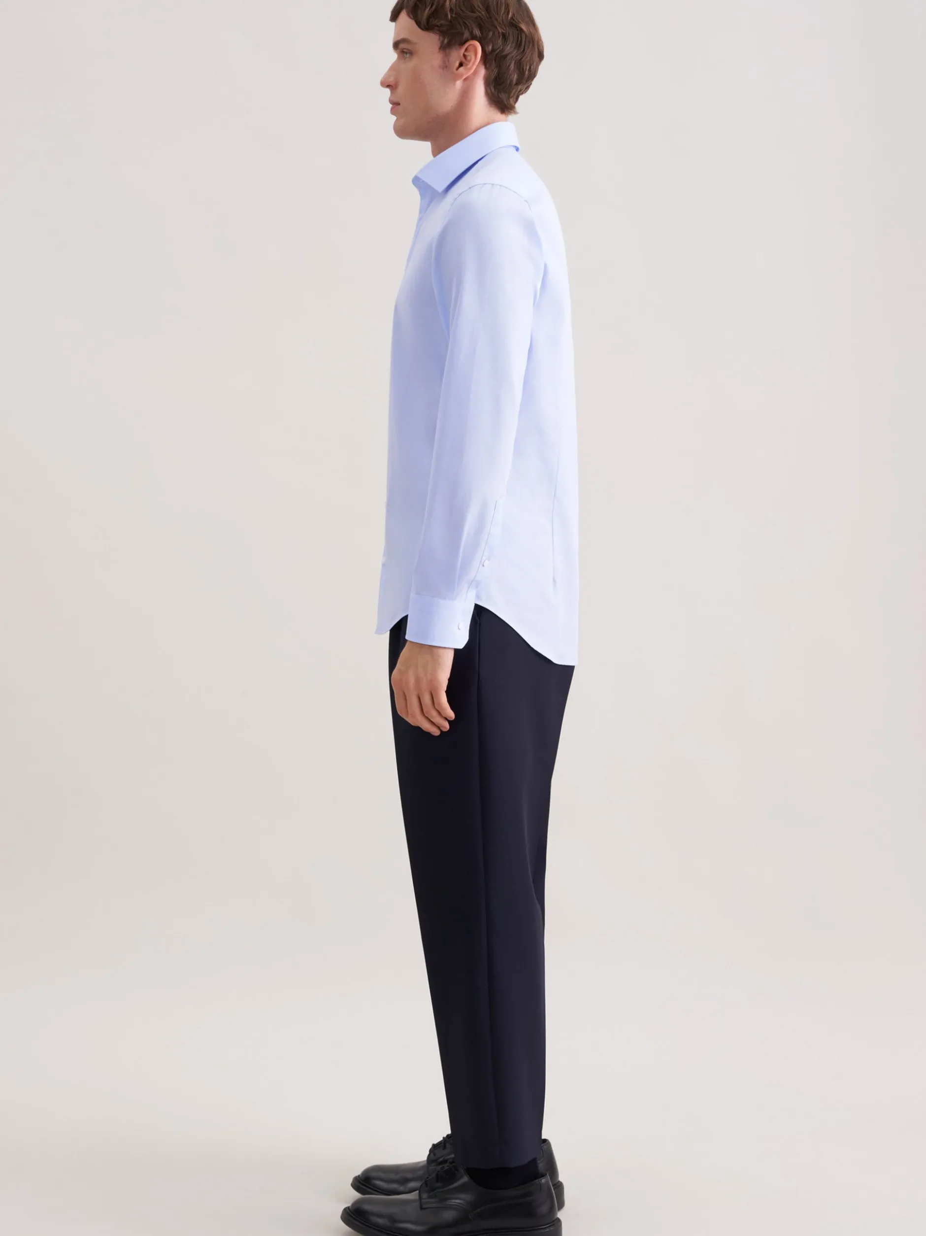 Seidensticker Herren Business Hemd - Slim Fit in blau