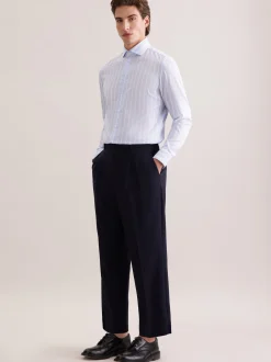 Seidensticker Herren Business Hemd - Slim Fit in blau