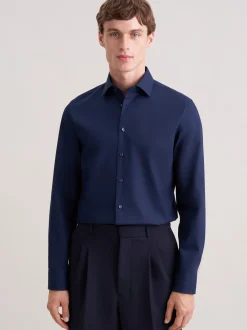 Seidensticker Herren Business Hemd - Slim Fit in blau