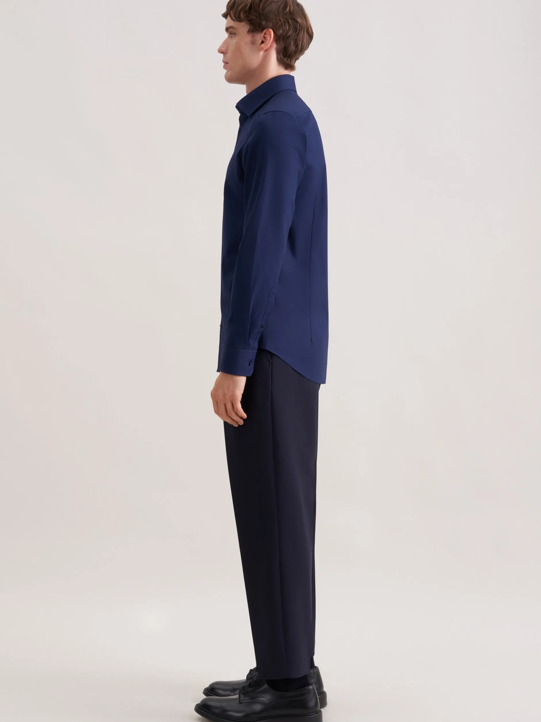 Seidensticker Herren Business Hemd - Slim Fit in blau