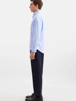Seidensticker Herren Business Hemd - Slim Fit in blau