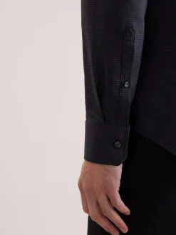 Seidensticker Herren Business Hemd - Slim Fit in anthrazit