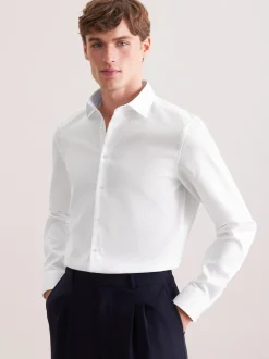 Seidensticker Herren Business Hemd - Shaped Fit in weiß