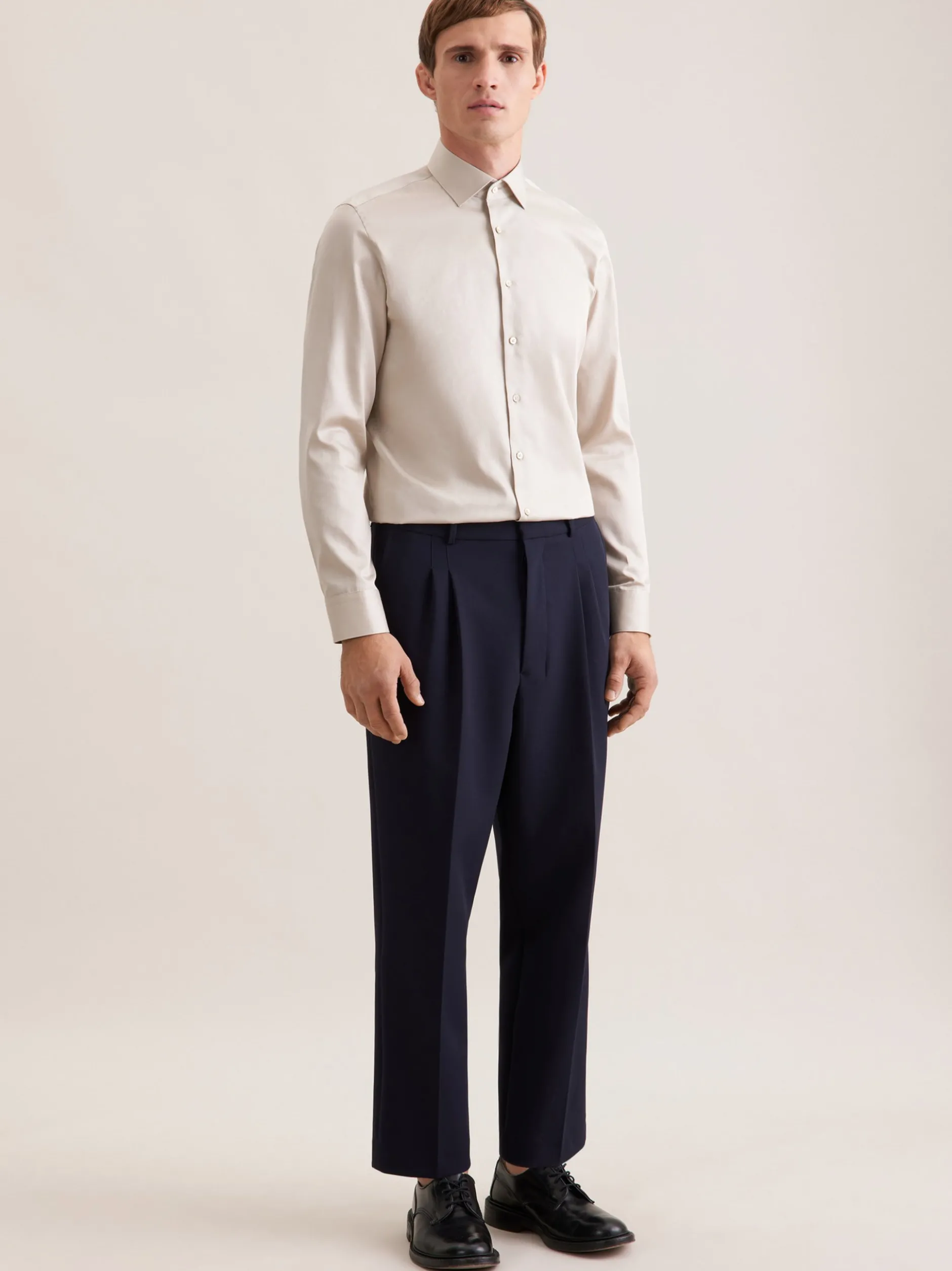 Seidensticker Herren Business Hemd - Slim Fit in beige