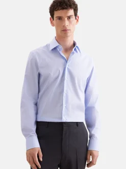 Seidensticker Herren Business Hemd - Shaped Fit in blau