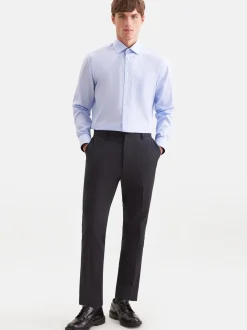 Seidensticker Herren Business Hemd - Regular Fit in blau