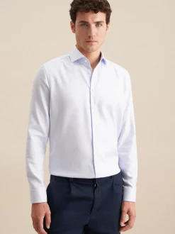 Seidensticker Herren Business Hemd - Regular Fit in hellblau