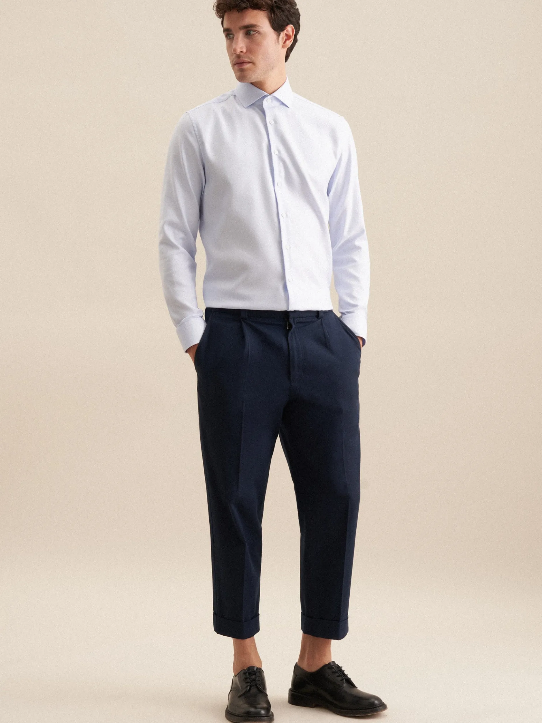 Seidensticker Herren Business Hemd - Regular Fit in hellblau
