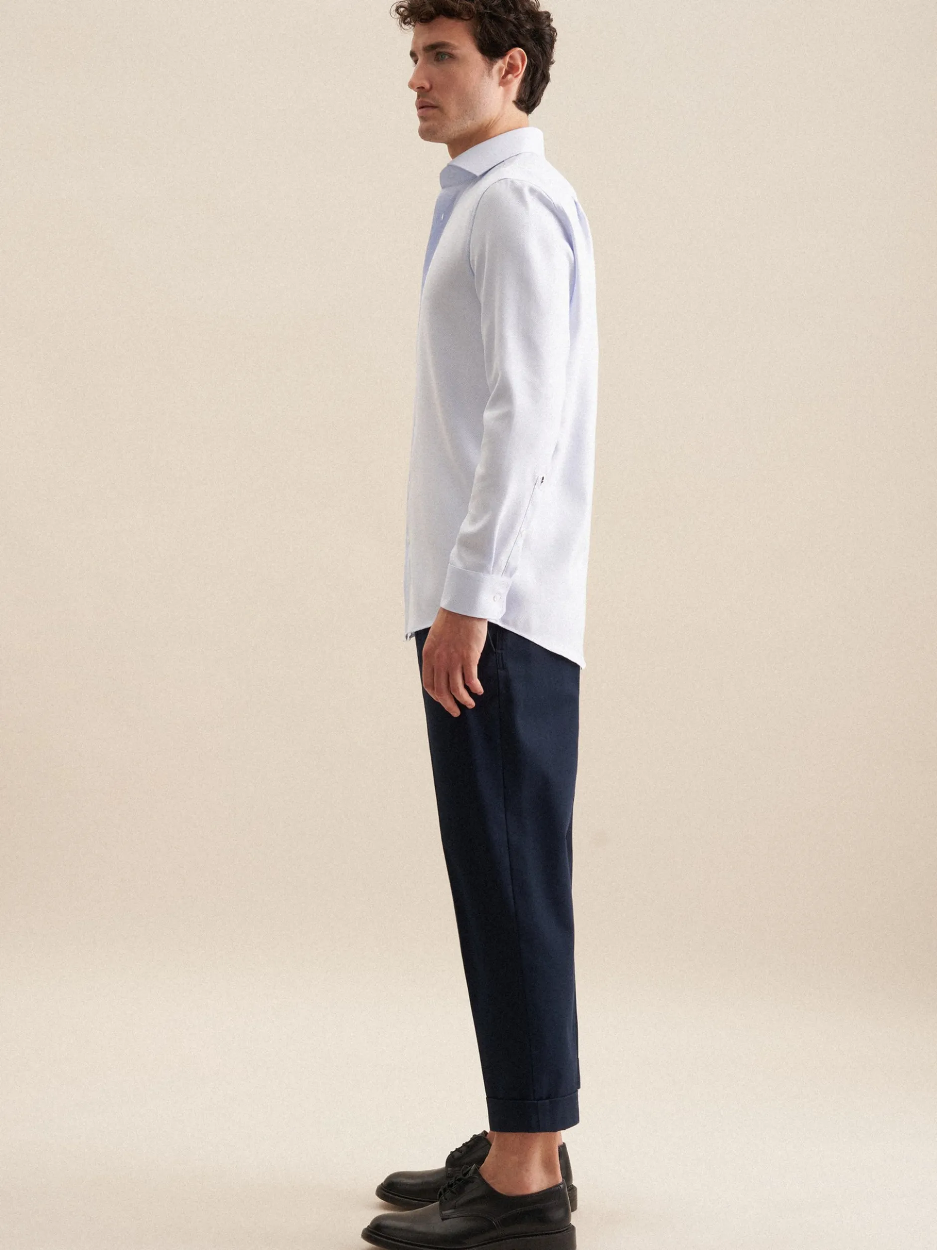 Seidensticker Herren Business Hemd - Regular Fit in hellblau
