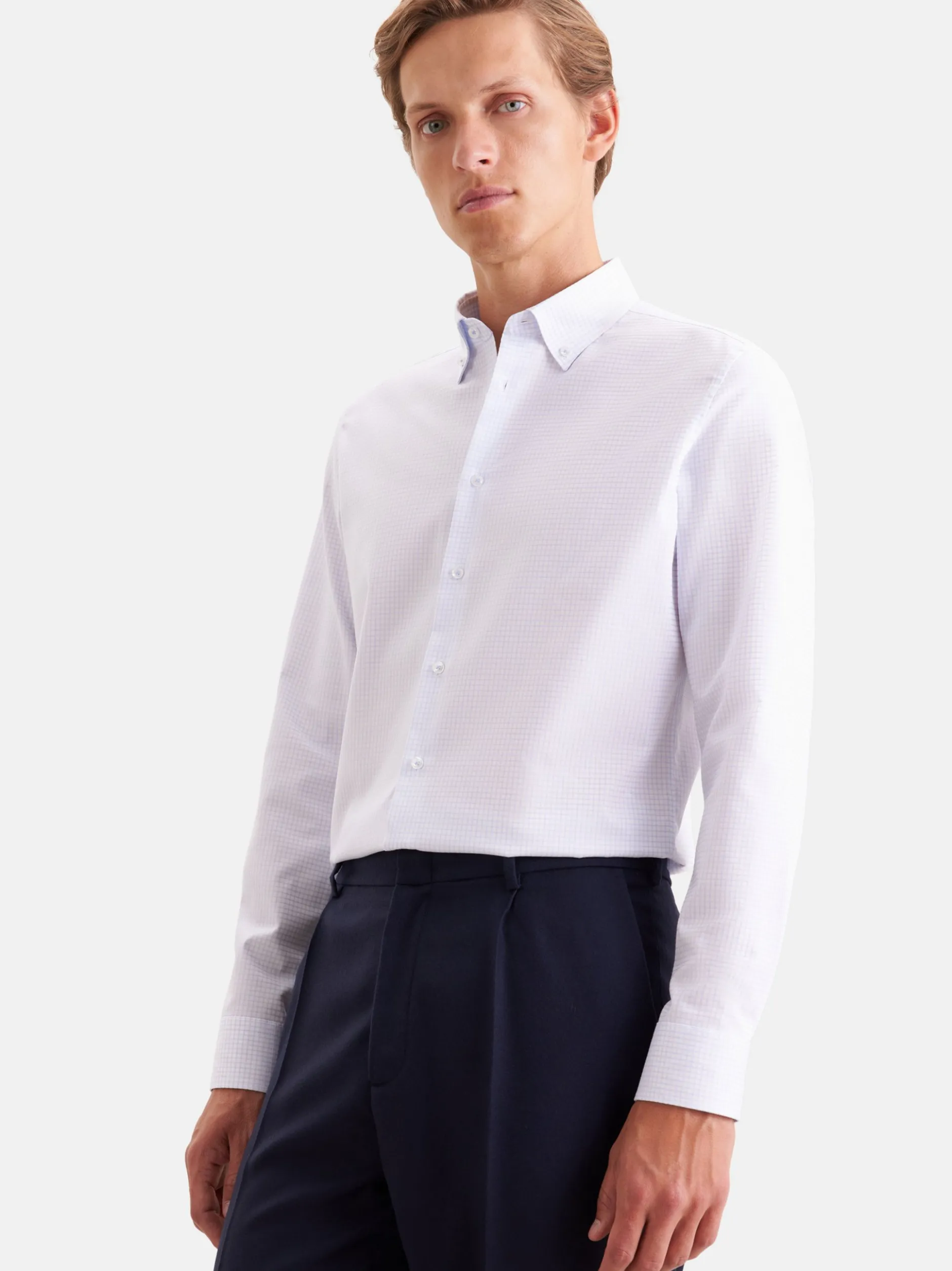 Seidensticker Herren Business Hemd - Slim Fit in hellblau