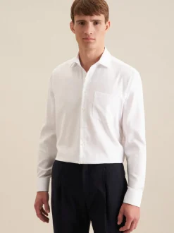 Seidensticker Herren Business Hemd - Regular Fit in weiß