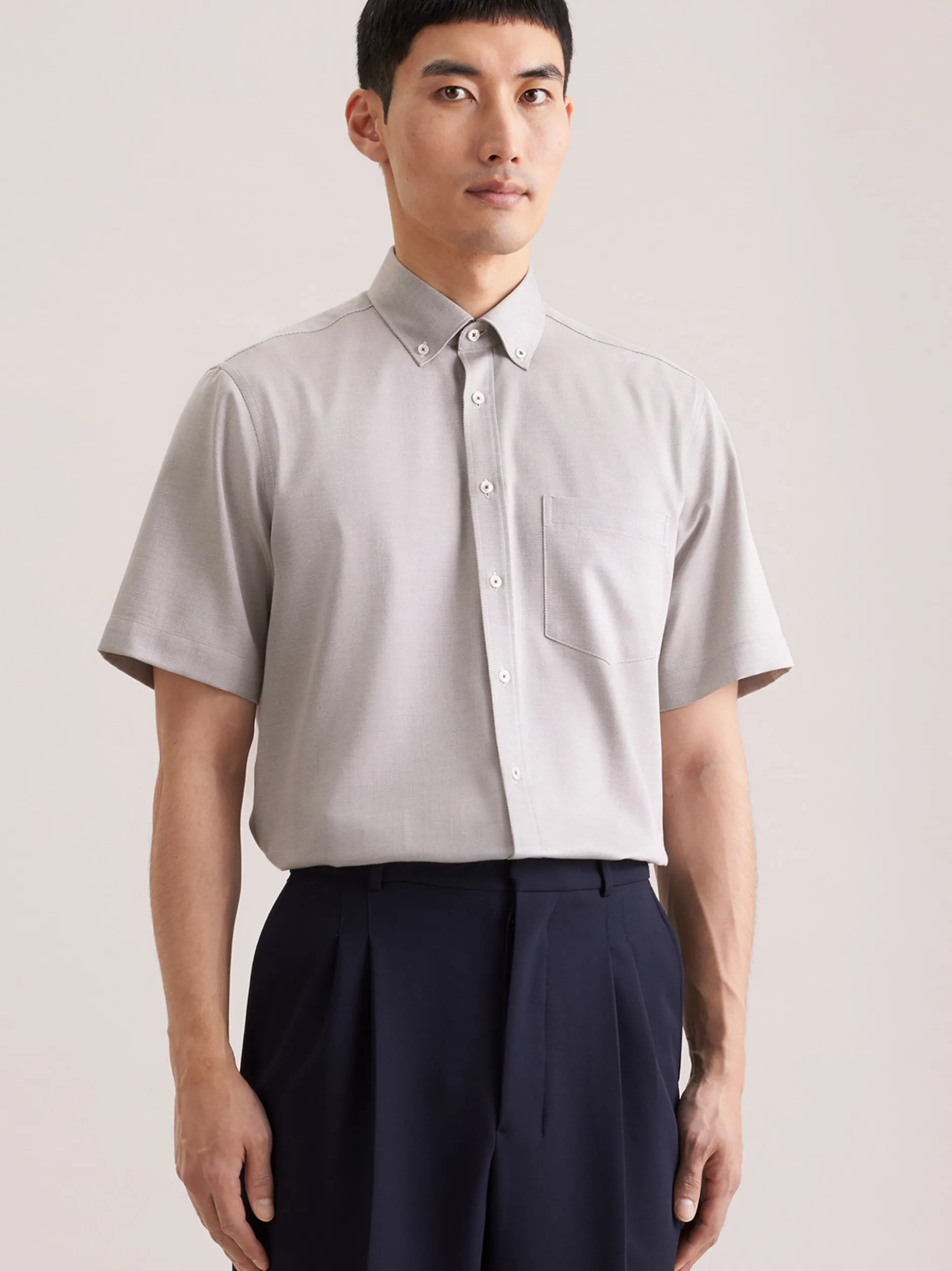 Seidensticker Herren Business Hemd - Regular Fit in taupe