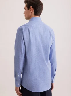 Seidensticker Herren Business Hemd - Regular Fit in blau