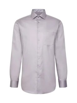 Seidensticker Herren Business Hemd - Regular Fit in grau