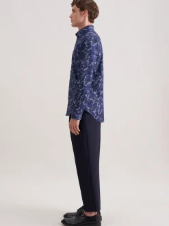 Seidensticker Herren Business Hemd - Shaped Fit in blau