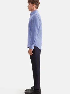 Seidensticker Herren Business Hemd - Slim Fit in blau