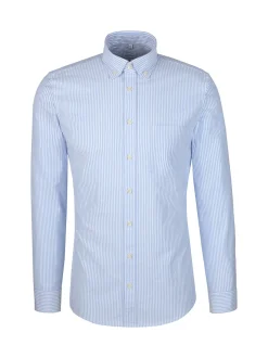Seidensticker Herren Casual Hemd - Slim Fit in blau