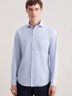 Seidensticker Herren Casual Hemd - Slim Fit in hellblau