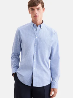 Seidensticker Herren Casual Hemd - Regular Fit in hellblau